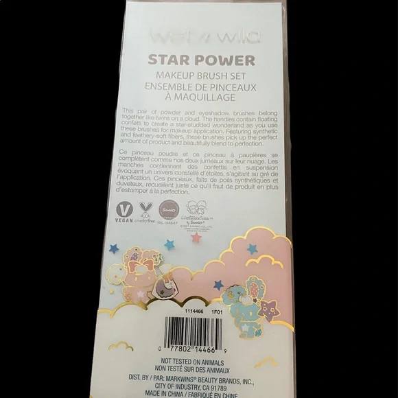 NEW wet n wild Little Twin Stars Makeup Brush Set - Picture 5 of 7